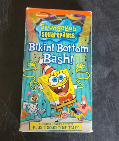 Spongebob Vhs Bikinis Bottoms Bash Picclick Hot Sex Picture