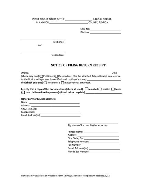Florida Notice Filing Form Fill Out And Sign Online Dochub