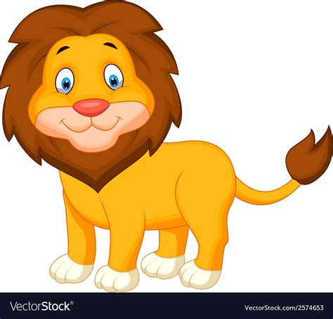 Cartoon Lion Royalty Free Vector Image Vectorstock