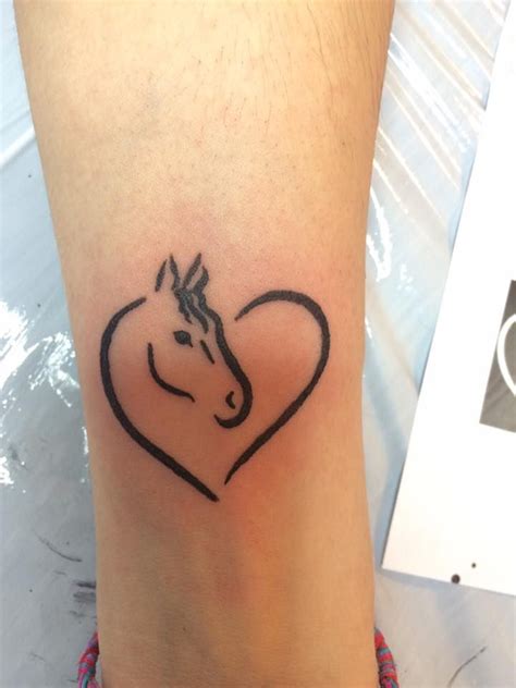 Horse More Horse Heart Tattoo Small Horse Tattoo Horse Tattoo Design
