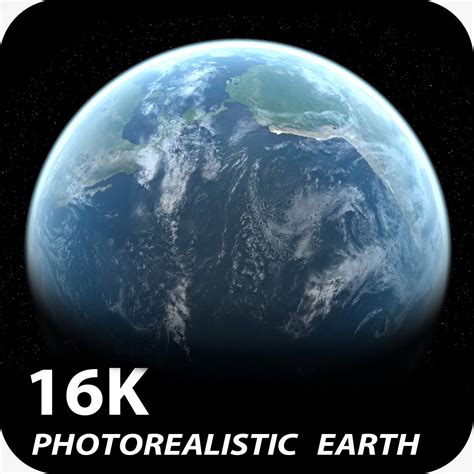 3d Model 16k Photorealistic Earth Cgtrader
