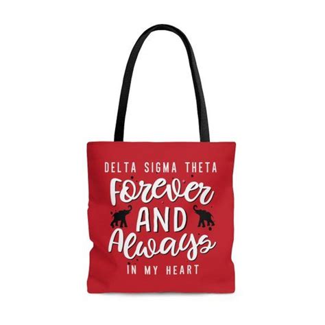 Delta Sigma Theta Tote Bag Delta Diva Red And White Tote Bag Forever