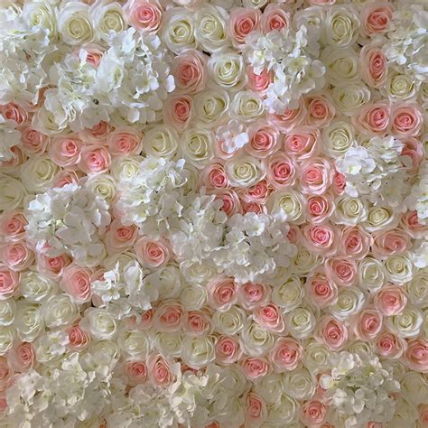 Blush Pink Wedding Backdrop Cream Silk Rose Ivory Flower