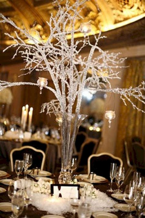 Adorable 25 Awesome Winter Wedding Centerpieces For Amazing Wedding
