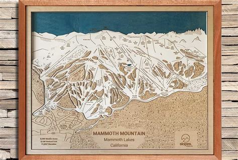 Mammoth Mountain 3d Ski Trail Map On Tahoe Time