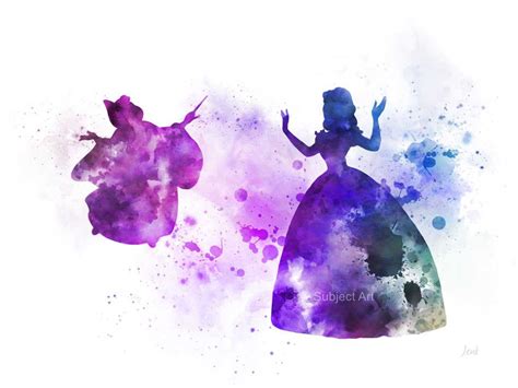 Image Result For Fairy Godmother And Cinderella Silhouette Affiche