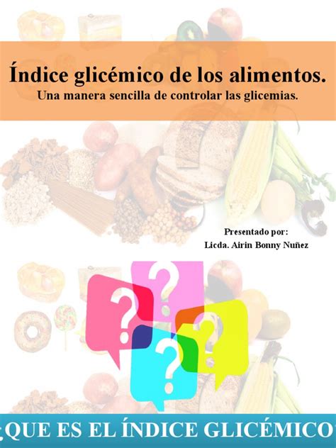 Ã Ndice Glicã©mico De Los Alimentos 1114 Pdf Nivel De Glucosa