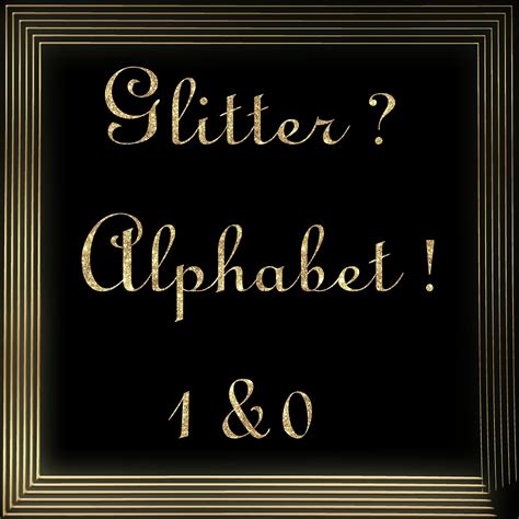 Gold Glitter Letters Gold Cursive Font Clipart Gold Letters Etsy