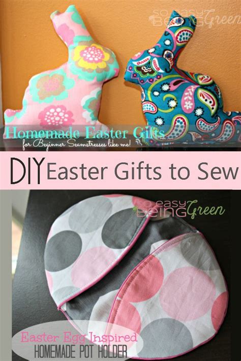 Diy Easter Ts To Sew From Homemade Pot Holders And Fabric Bunny Bags