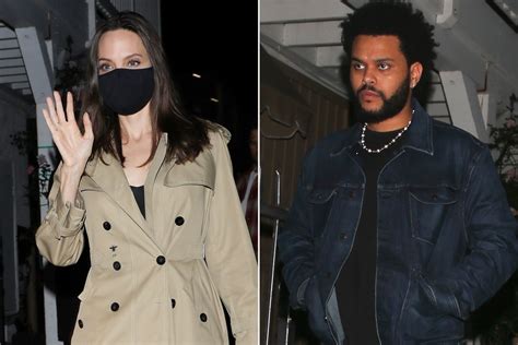 Angelina Jolie And Weeknd Step Out For A Friendly Dinner In Los Angeles