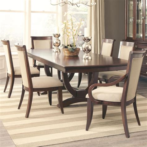 Alyssa Dining Table And 4 Side Chair And 2 Arm Chair Set By Coaster