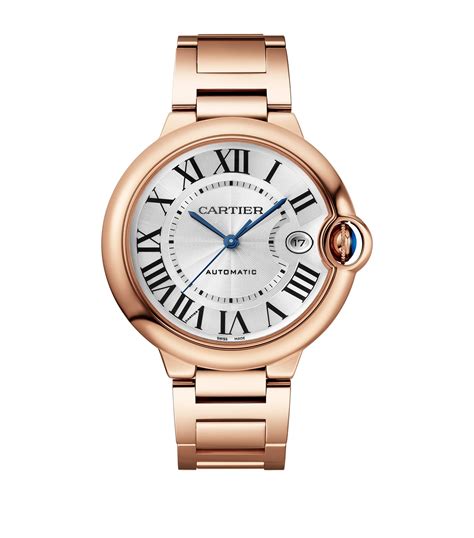 Cartier Rose Gold Ballon Bleu De Cartier Watch 40mm Harrods Uk