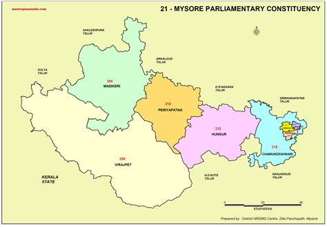 Mysore Parliamentary Constituency Map Master Plans India