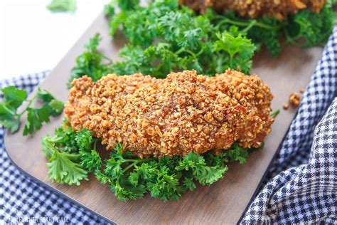 Almond Crusted Chicken Tenders Recipe Crusted Chicken Tenders Almond Crusted Chicken