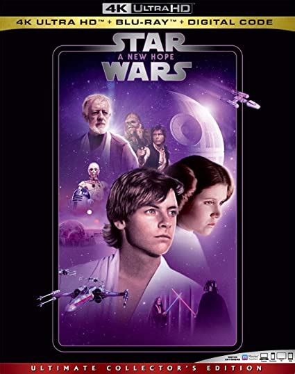 Star Wars A New Hope Blu Ray Mark Hamill Harrison Ford