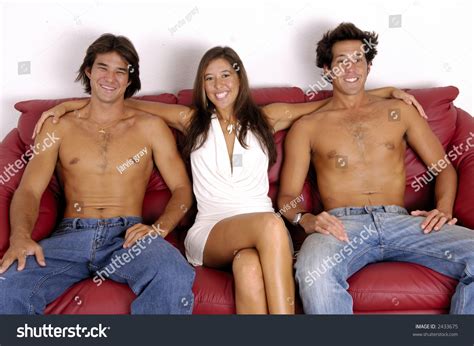 Sexy Threesome On Couch Stock Photo 2433675 Shutterstock
