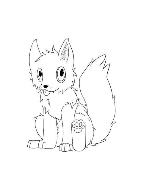 Anime Animals Coloring Pages Free Printable Anime Animals Coloring Pages