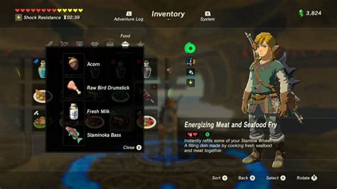 Full ‘legend Of Zelda Breath Of The Wild Recipe Book With Meals And