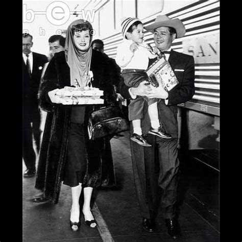 Lucille Ball Desi Arnaz With Son Desi Jr 1956 I Love Lucy Lucille