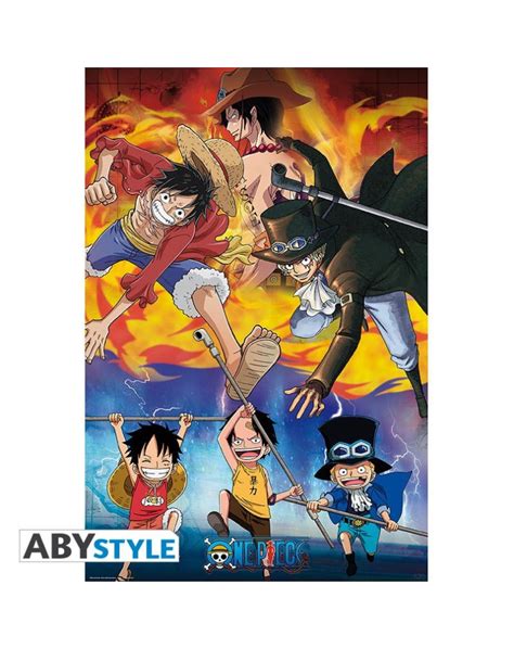 Poster One Piece Ace Sabo Luffy 915x61