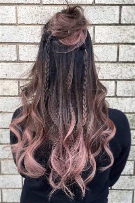 Pink hair may not exist in nature, but having darker roots makes the vibrant shade look less foreign by balancing it out. Hair Color Ideas for Brunettes - Health