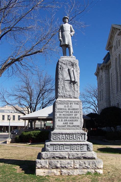 Confederate General Hiram B Granbury Statue In Front Of T Flickr
