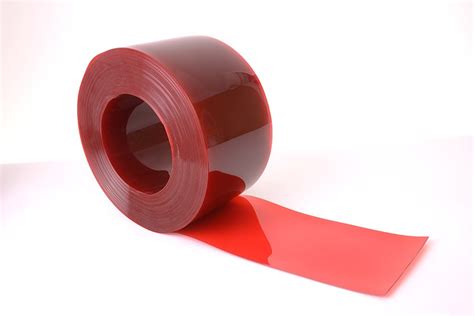Transparent Red Pvc Strip For Denoting Hazard Areas Rayflex Group