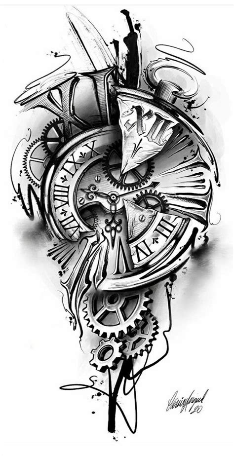 Pin De Zi Ka En Bússolarelógio Reloj Para Tatuar Diseños De