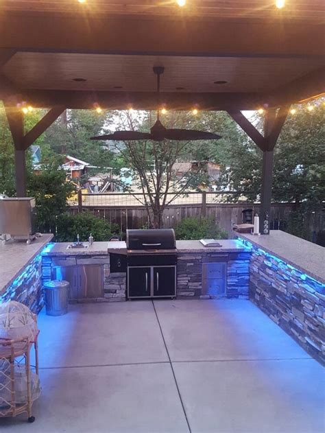 You end up having to. Outdoor Kitchen - Custom built-in Traeger Grill | Modern ...