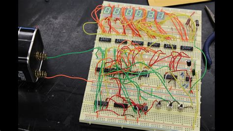 Seven segment display is used for displaying number from 0 to 9 and it will display number when the enable pin of 4026 is high on the rising edge of clock ie the circuit start counting and displaying. Digital Clock Built Using 7490 Decade Counters and a 555 Timer - YouTube