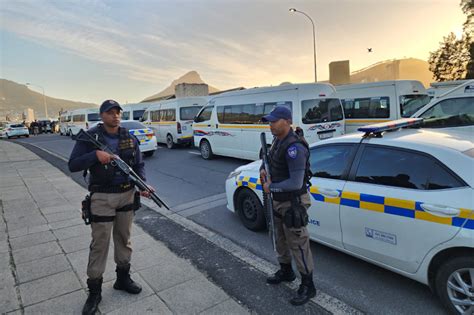 Shots Fired As Riotous Taxi Driver Passenger Attack Traffic Cops In Cape Town