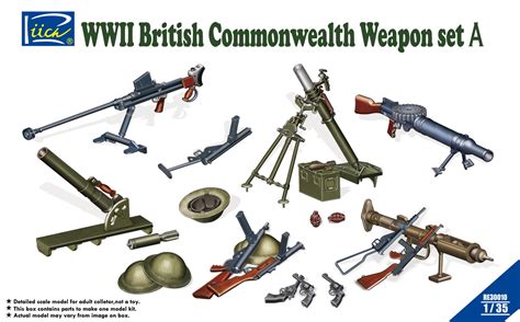 Toadmans Place British Infantry Weapons Sets From Riichmodels