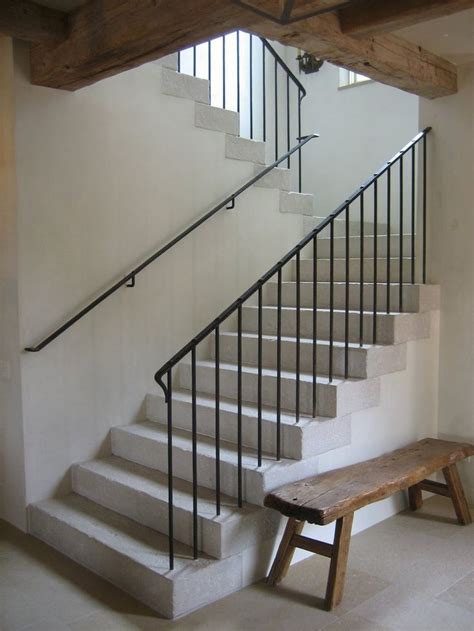 Typical stringer, guardrail and handrail mt bp guardrail welded to stringer in field. stair handrail post - Staircase design