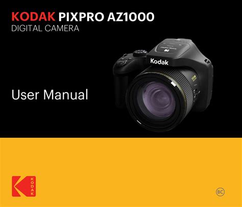 Kodak Pixpro Az1000 User Manual Pdf Download Manualslib