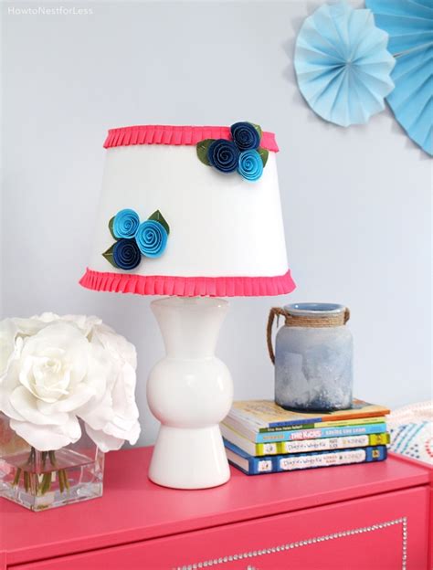 Diy Floral Ruffle Lamp Shade How To Nest For Less