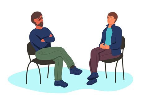Two Men On Chairs 2186640 Vector Art At Vecteezy