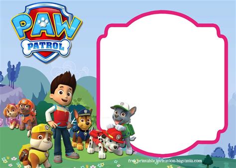 Download Paw Patrol Birthday Invitation Template Most Complete