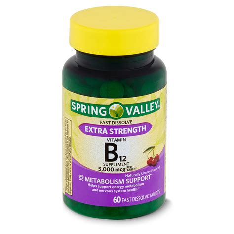 Spring Valley Fast Dissolve Extra Strength Vitamin B12 Dietary