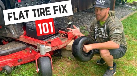 How To Fix A Zero Turn Mower Front Tire Toro Time Cutter Youtube