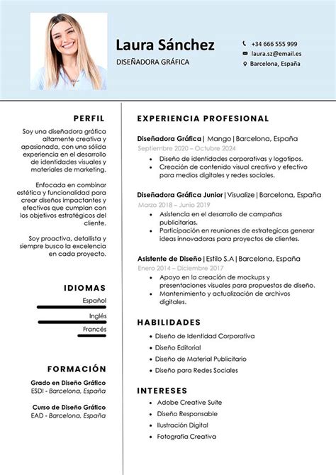 Plantillas De Modelos De Curriculum Vitae Para Descargar En Word