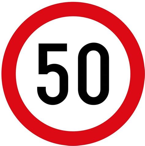 Ladwa Speed Limit Mandatory Retro Reflective Road Signage 600 Mm