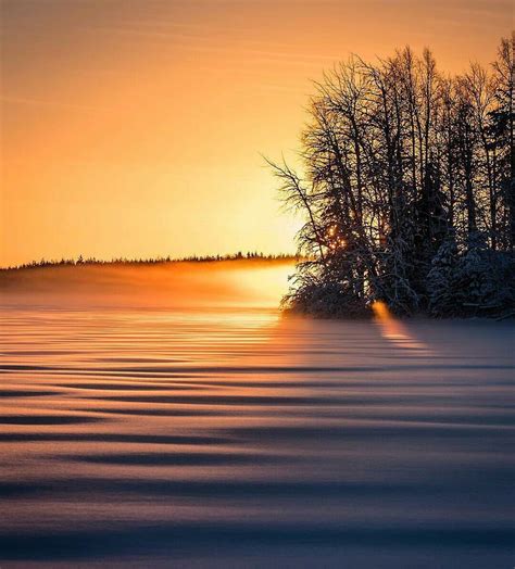 The Snow Looks So Satisfying Winter Scenes Sunrise Sunset Sunset