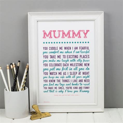 Mummy T Mummy Poem Mothers Day Poem New Mum Mummy Etsy