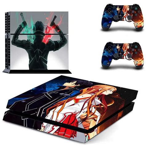 Sword Art Online Sao Full Cover Faceplates Ps4 Skin Sticker Decal For