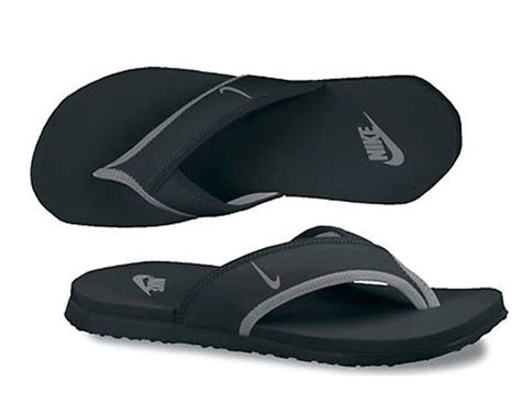 Nike Mens Celso Plus Thong Sandals Flip Flop Black Grey 307812 018