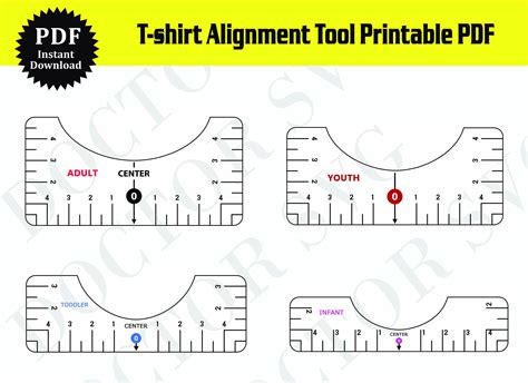 vinyl shirt placement guide printable portal tutorials