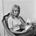 English actress Elaine Taylor reading a book at home in July 1966. News ...