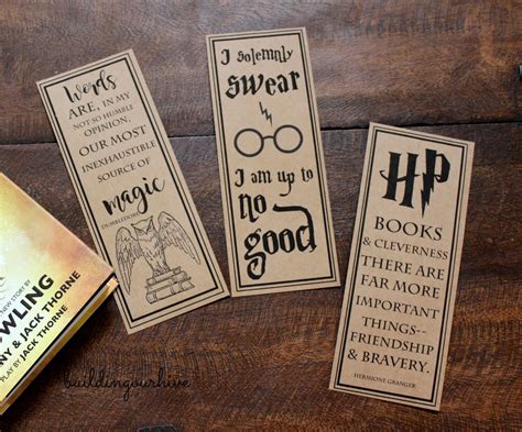 Harry Potter Printables Bookmarks