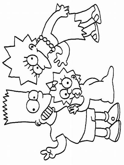 Simpsons Coloring Printable Cartoon