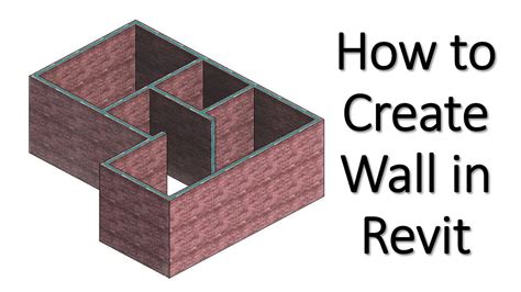 How To Create Wall In Revit Youtube